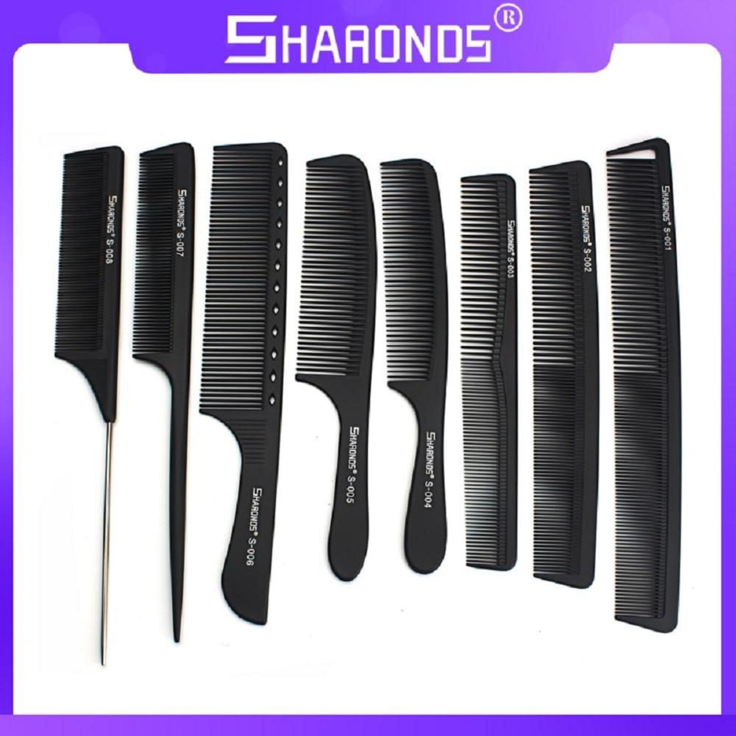 Professionelles 8-teiliges Hitzebeständiges Carbon Barber