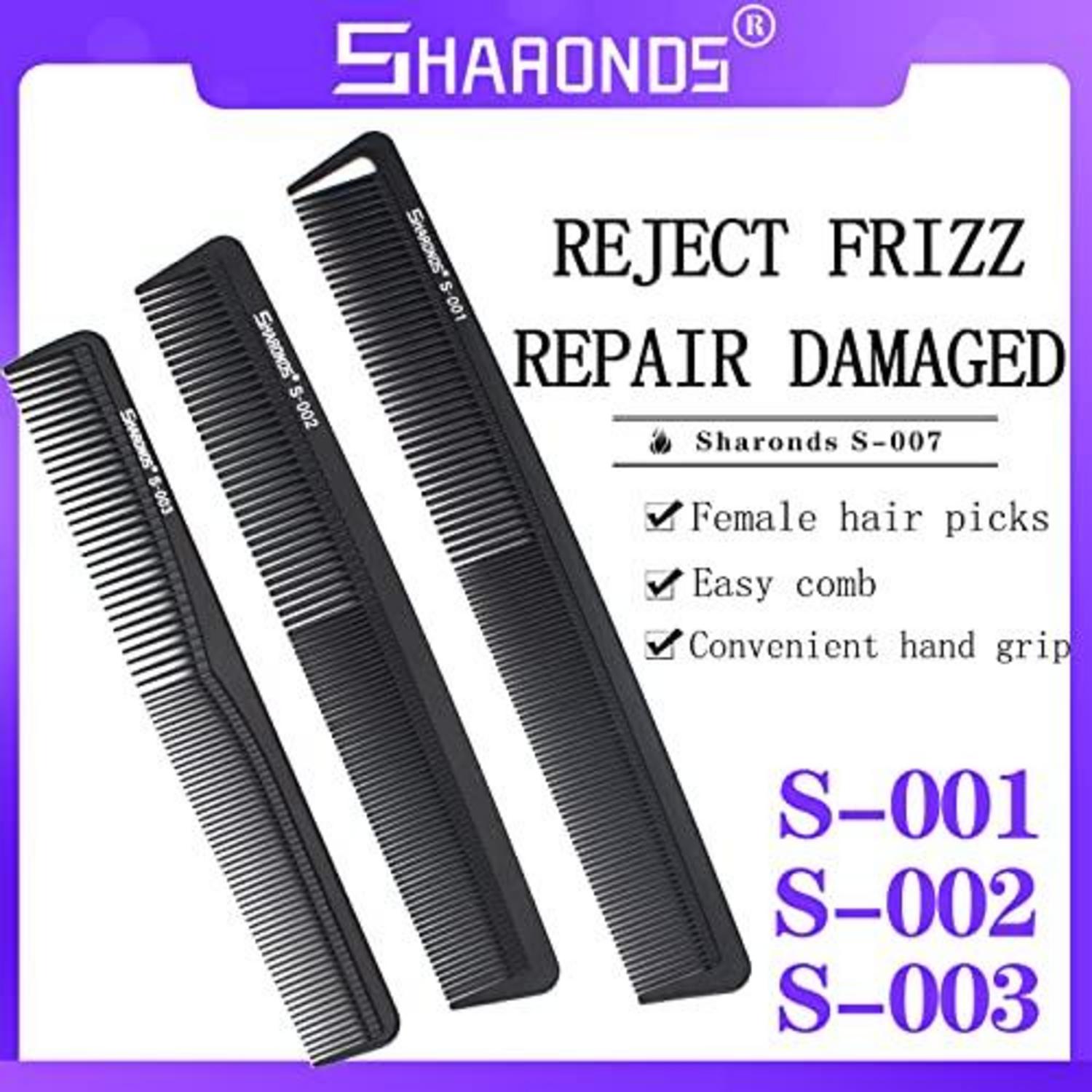 Professionelles Barber Carbon Comb Set - 8-teilig/10-teilig