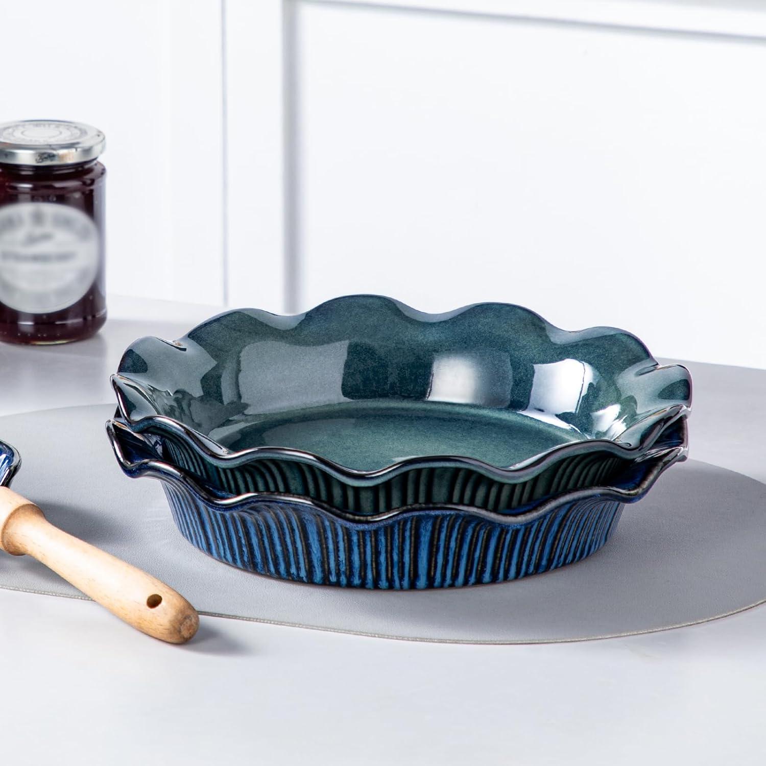 Vancasso STERN Tarteform Steingut 26cm Backform Ofenfest grün