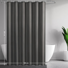 Dunkelgrauer Stoff Duschvorhang 180x200cm Anti