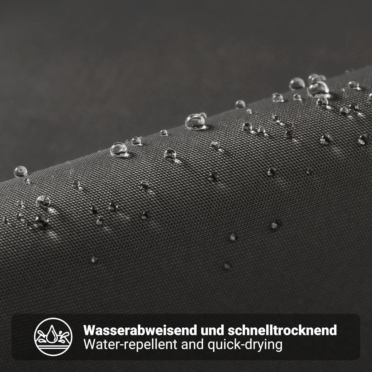 Duschvorhang Dunkelgrau Stoff 180x200cm Anti-Schimmel wasserabweisend