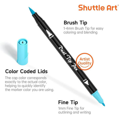 56er Pastell Brush Pen Set für Kinder und Erwachsene