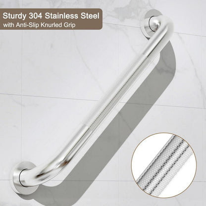Edelstahl Haltegriff 41 cm Rutschfest Badewanne Dusche