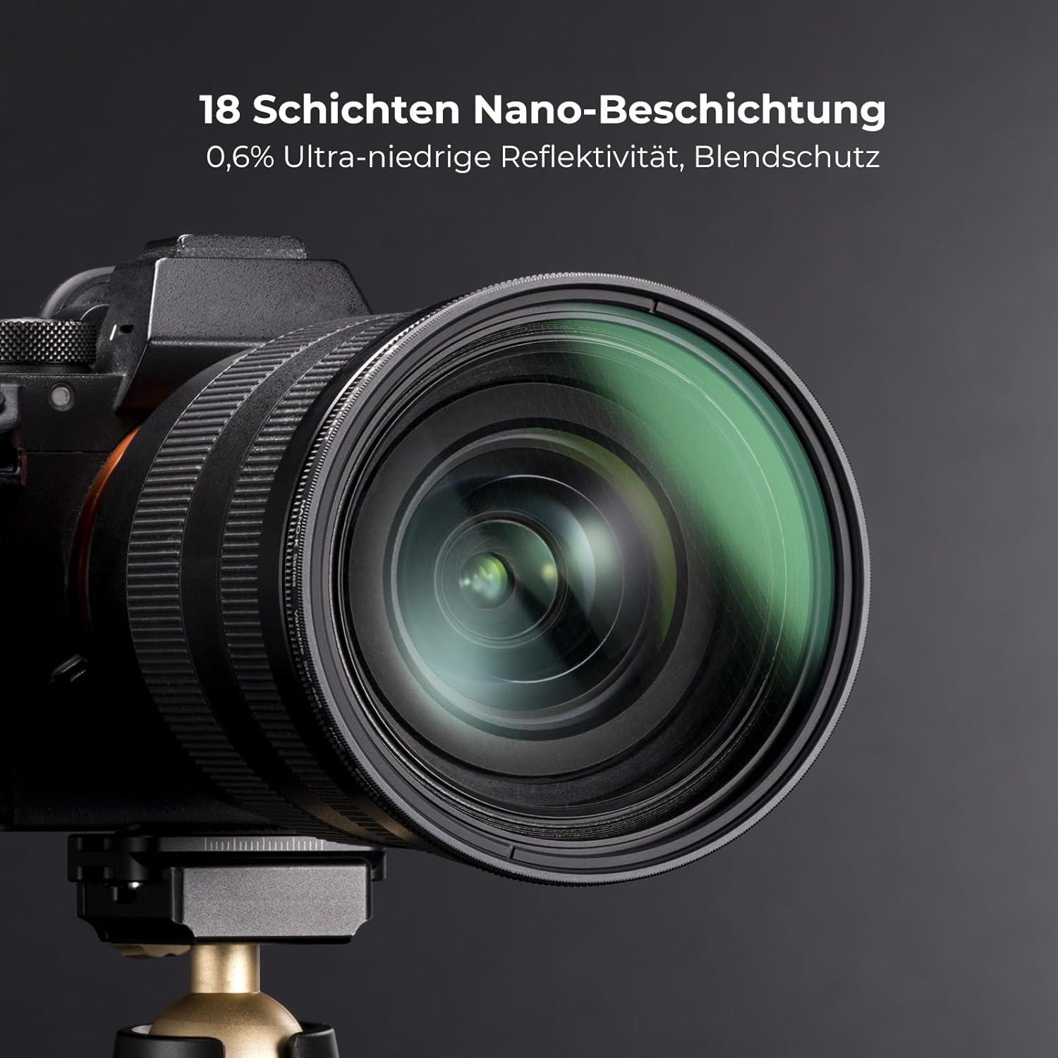 77mm Variabler Sternenlichtfilter 4 & 8 Punkte für Fotografie im Freien