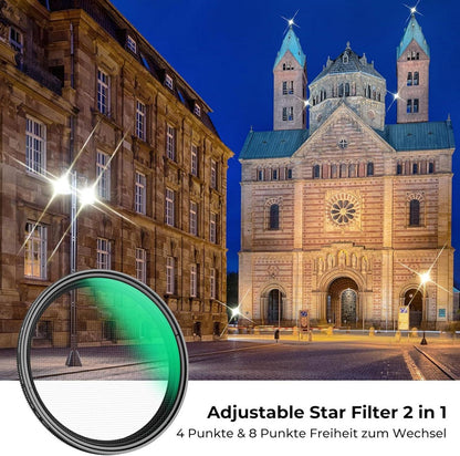 Variabler Nano Sternfilter für Sternenlichteffekte - 82mm, 4 & 8