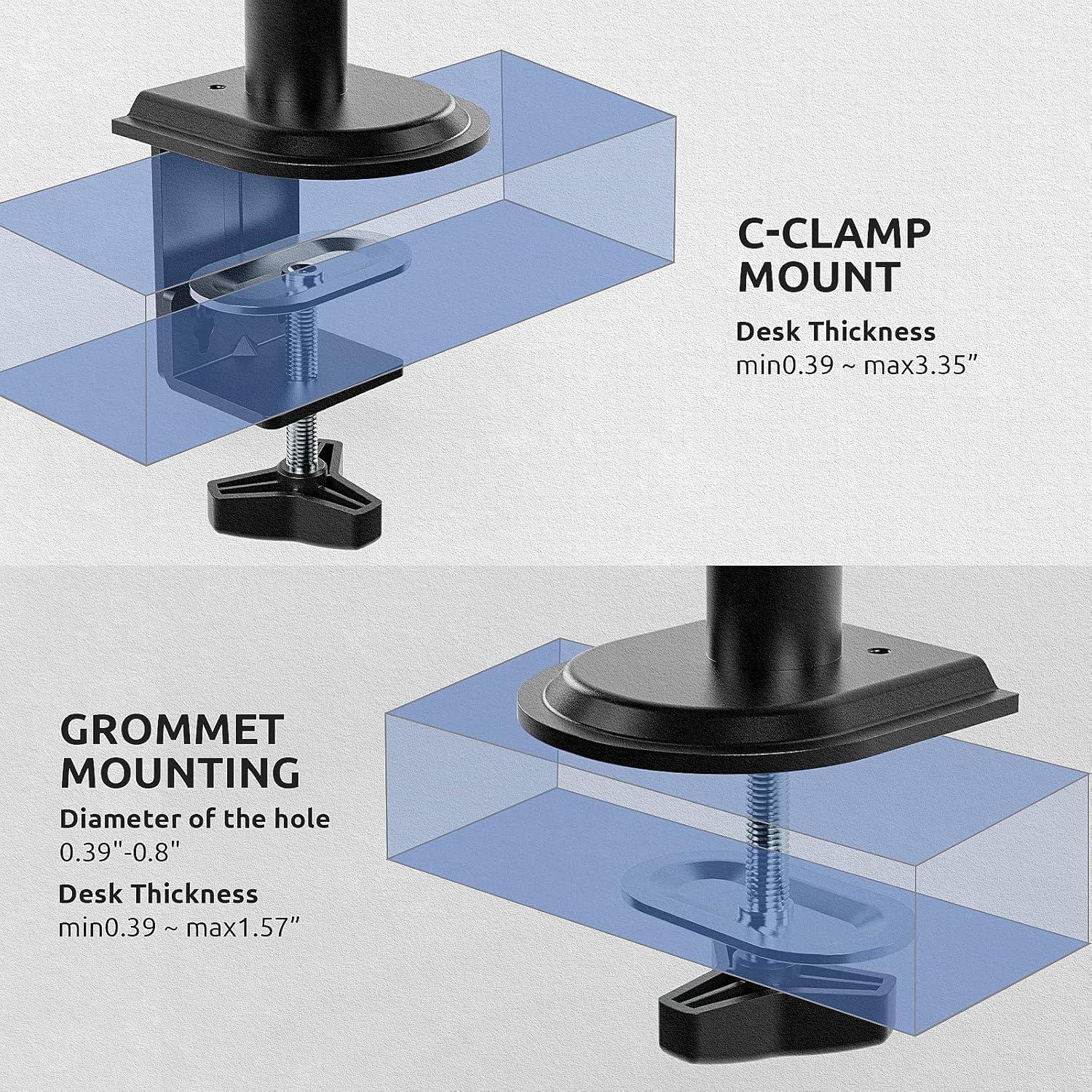 Monitor Halterung 2 Monitore 80cm Pole Vertical Stack für 17-32 Zoll Bildschirme