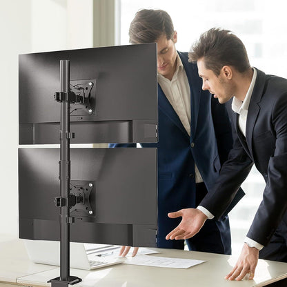 Monitor Halterung 2 Monitore 80cm Pole für 17-32 Zoll Bildschirme bis