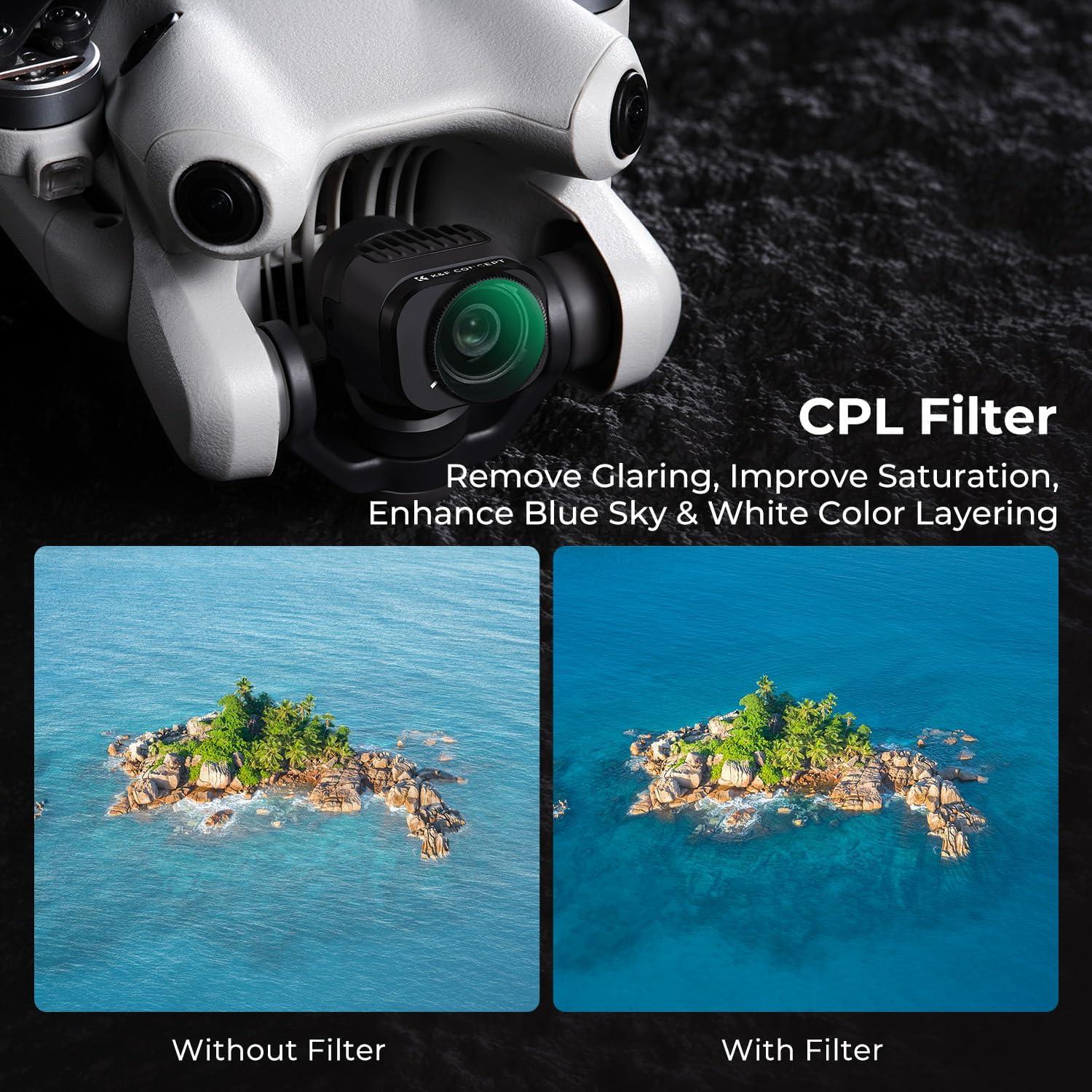 ND Filterset CPL+ND8+ND16+ND32+ND64+ND128 für DJI Mini 4 Pro