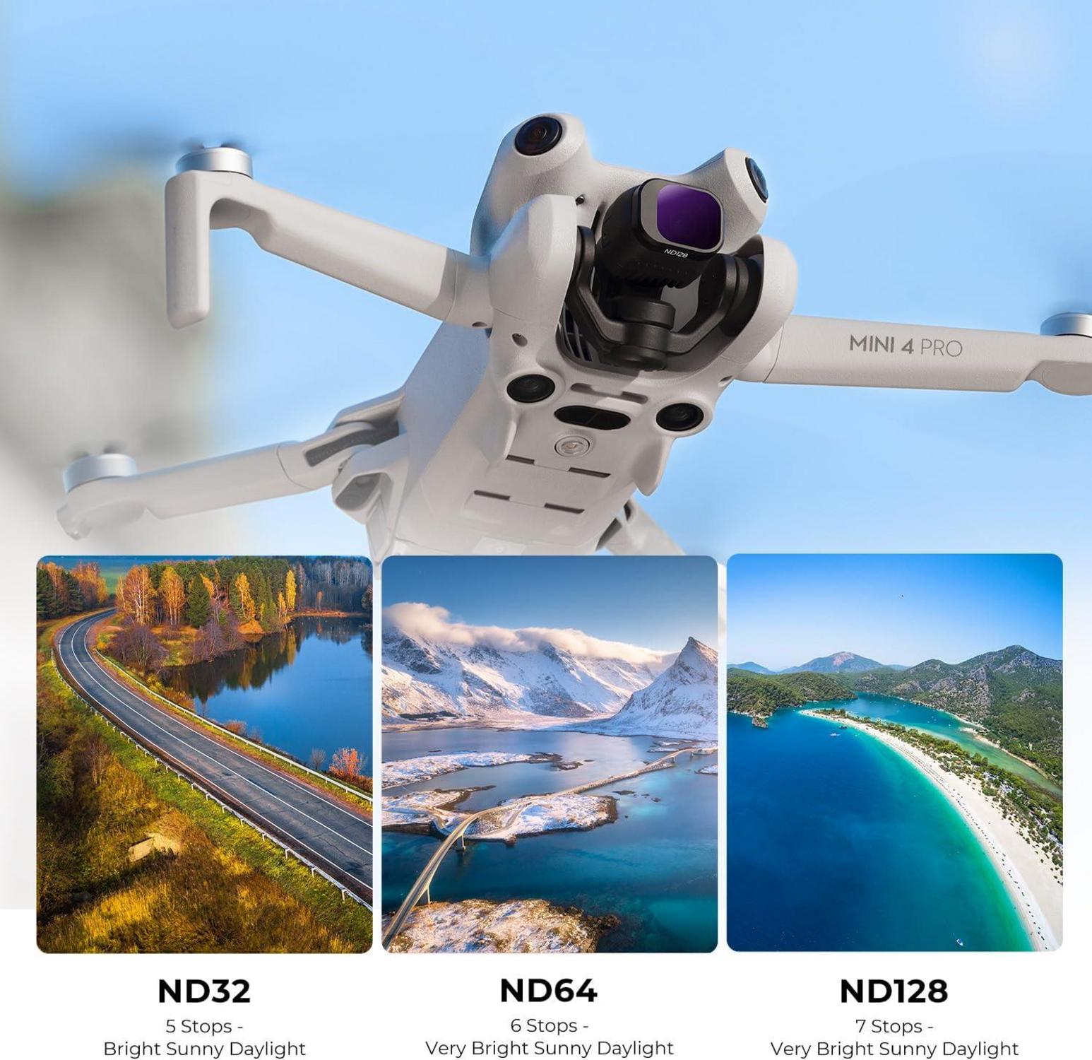K&F Concept Mini 4 Pro ND Filterset 6 Stk CPL ND8/16/32/64/128 FIR für DJI Mini