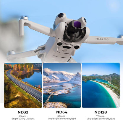 K&F Concept Mini 4 Pro ND Filterset 6 Stk CPL ND8/16/32/64/128 FIR für DJI Mini