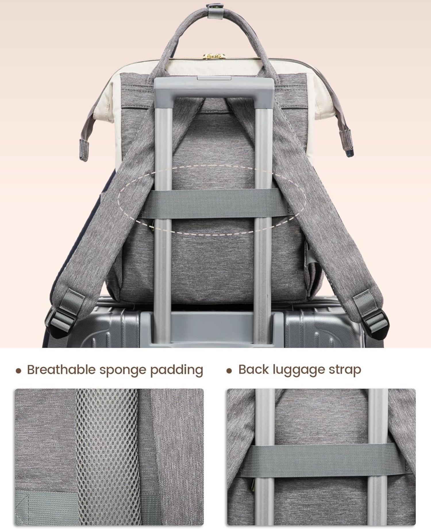 LOVEVOOK Damen Rucksack Klein Elegant Wasserdicht 2in1 Schulrucksack Reise Arbeit