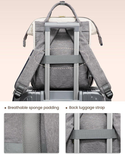 LOVEVOOK Damen Rucksack Klein Elegant Wasserdicht 2in1 Schulrucksack Reise Arbeit