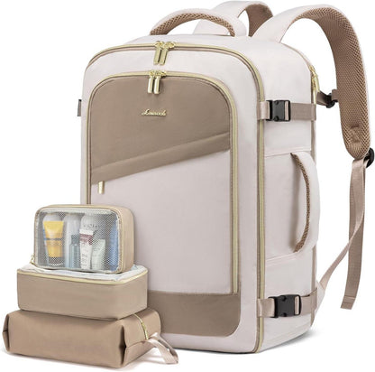 Handgepäck Rucksack Damen 40L, Reiserucksack Wasserdicht