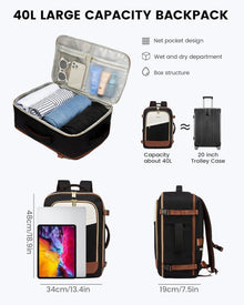 Handgepäck Rucksack Damen 17 Zoll Laptop Wasserdicht 40L