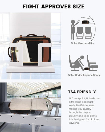 Handgepäck Rucksack Damen Wasserdicht 17 Zoll Laptop Daypack 40L