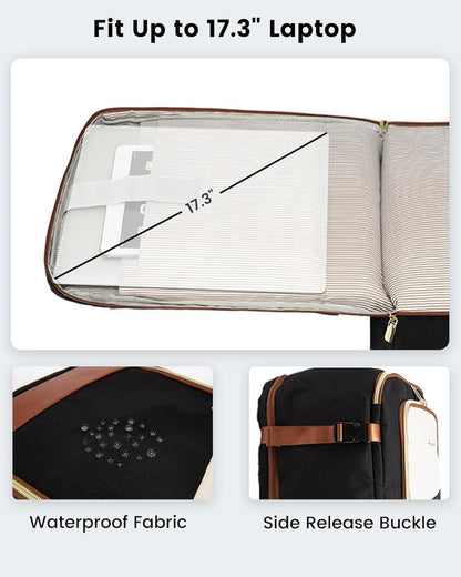 Handgepäck Rucksack 17 Zoll Laptop Wasserdicht 40L 45x36x20