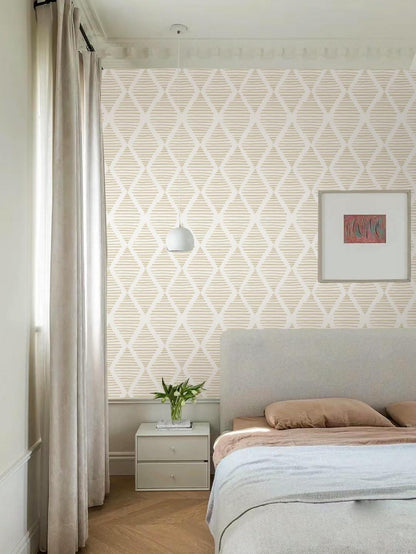 Selbstklebende Tapete Beige Diamant 44B x 300L cm