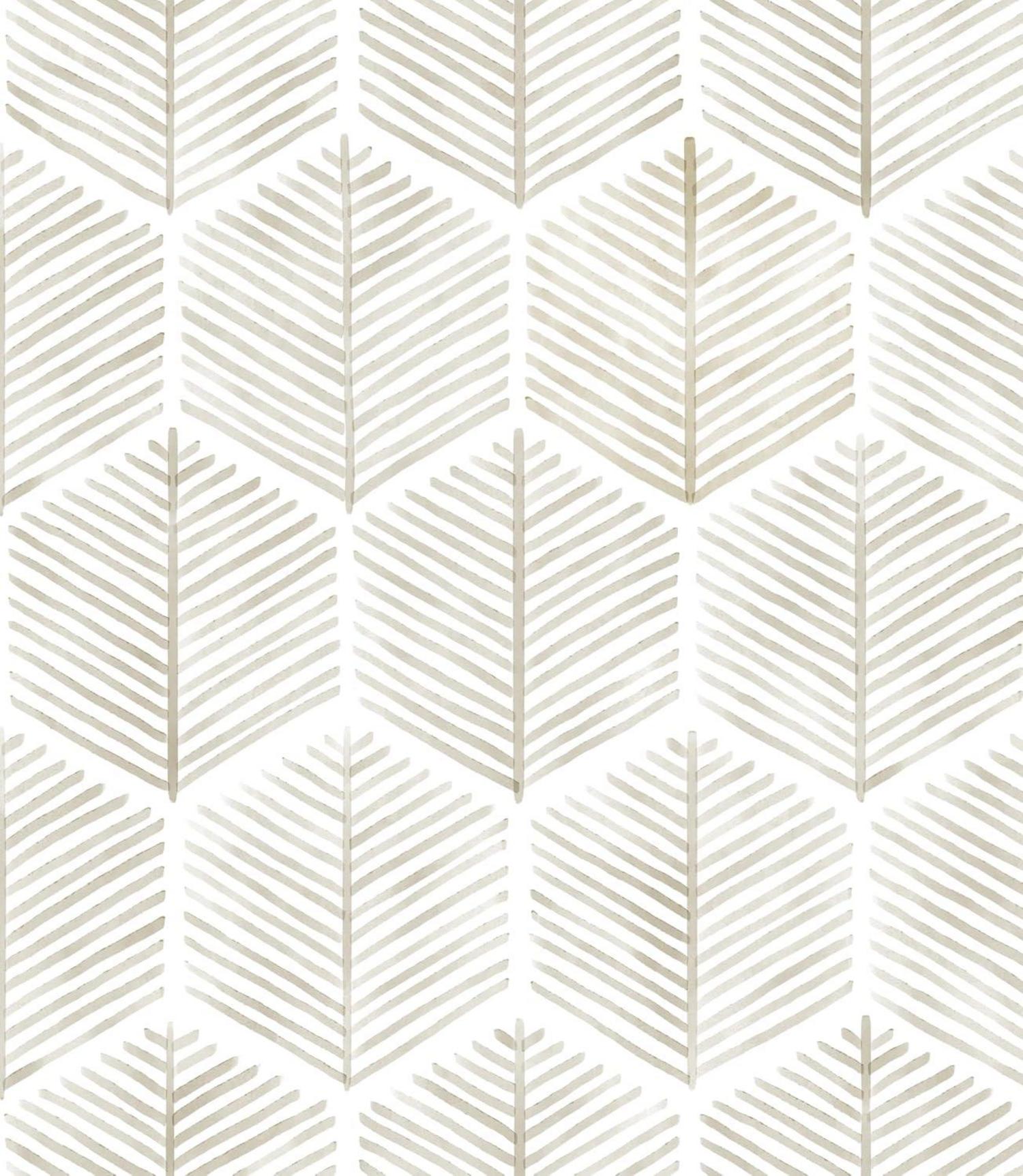 Selbstklebende Streifen Tapete Vinyl Beige 44x1000cm