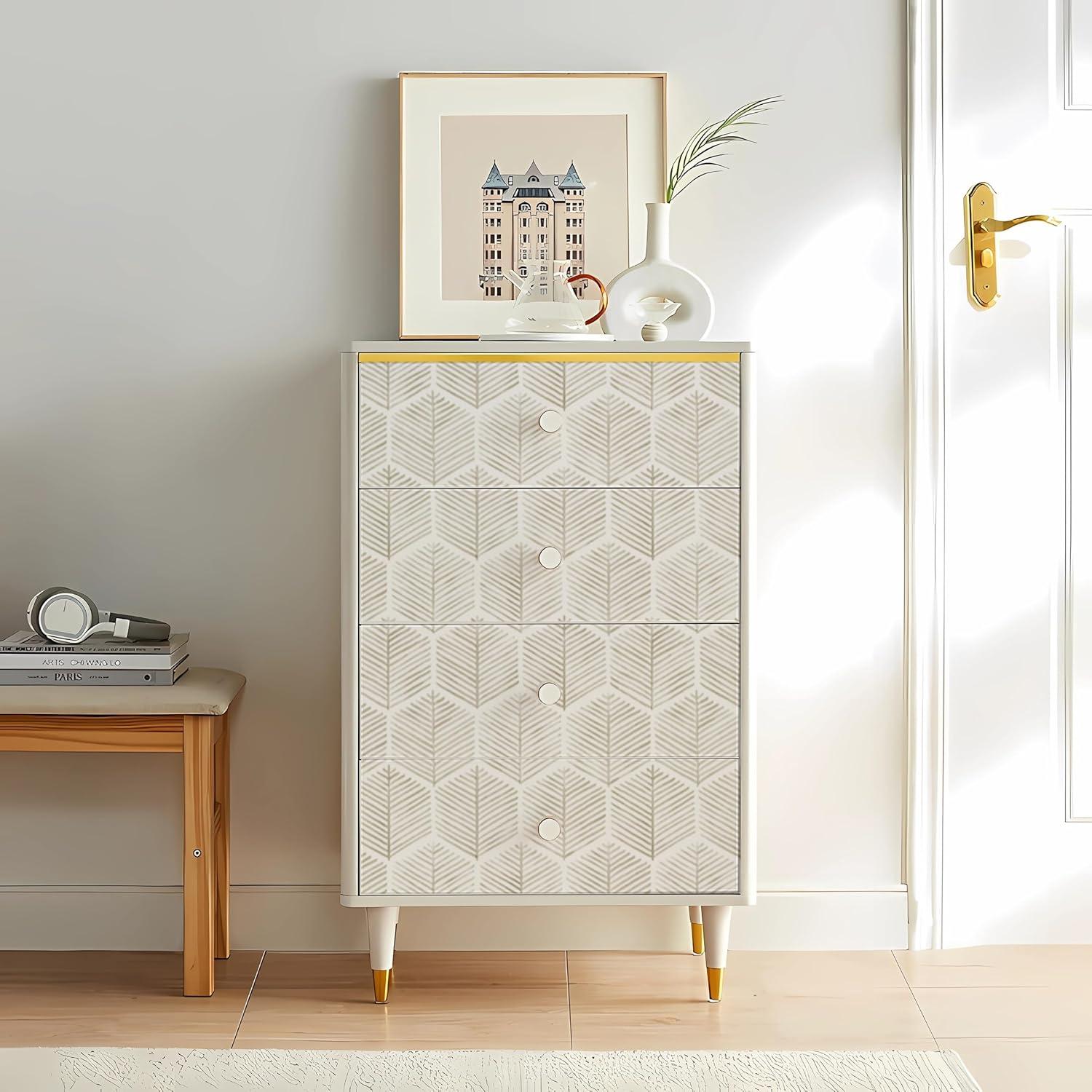 Selbstklebende Tapete Beige wasserdicht 44x1000cm Wallstick