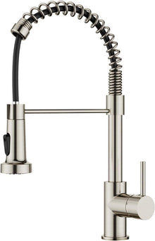 Moderne Ausziehbare Edelstahl Küchenarmatur mit Doppelfunktionsbrause