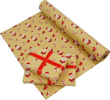 Weihnachtsgeschenkpapierrolle Kraftpapier Weihnachtsmann 43x20m