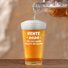 Rente Bierglas 2024 Rentner Ruhestand Geschenk 15oz