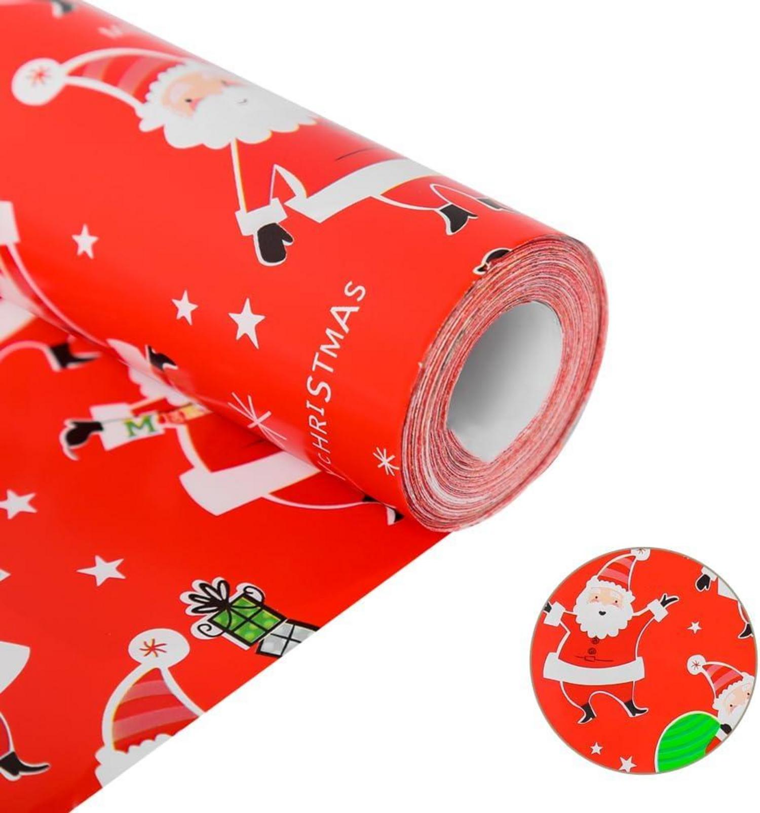 43cm x 15m Weihnachtsgeschenkpapierrolle Weihnachtsmann Geschenkpapier