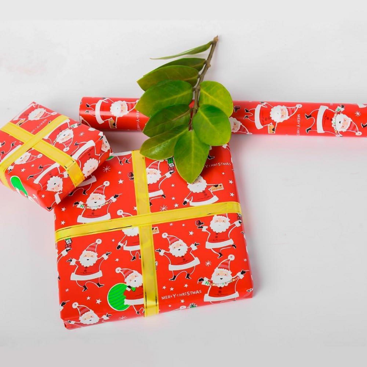 43 cm x 15 m Weihnachtsgeschenkpapierrolle Weihnachtsmann Deko Festivalsache