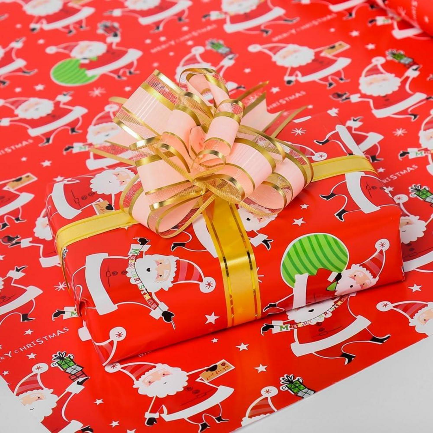 43 cm x 15 m Weihnachtsmann Geschenkpapierrolle für Weihnachten