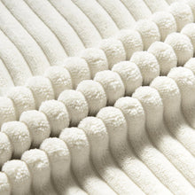 Kissenbezug 40x60 Creme Kordsamt gestreift 2er Set