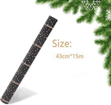 Weihnachtsgeschenkpapierrolle 43 cm x 15 m Sterndesign für