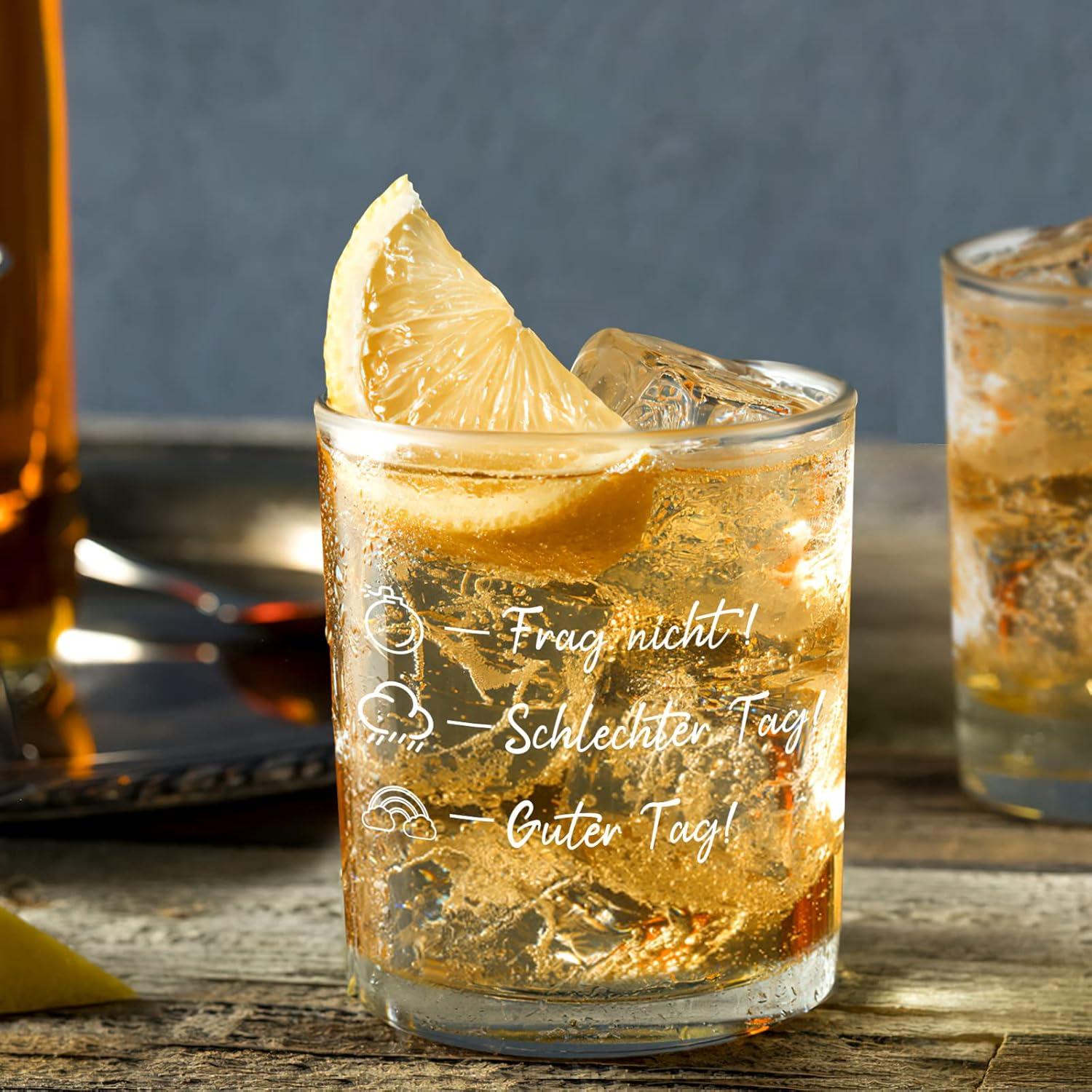 Personalisiertes Whiskyglas mit Gravur - Lustige Whisky Gläser 10oz
