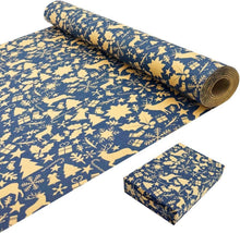 Weihnachtsgeschenkpapierrolle 43cm Kraftpapier mit Weihnachtsmustern