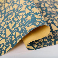 Weihnachtsgeschenkpapierrollen Kraftpapier 43cm x 20m