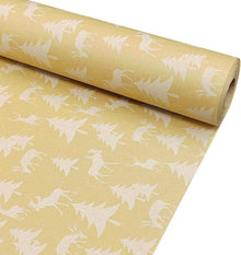 43cm Weihnachtsgeschenkpapierrolle Kraftpapier Elch Baum
