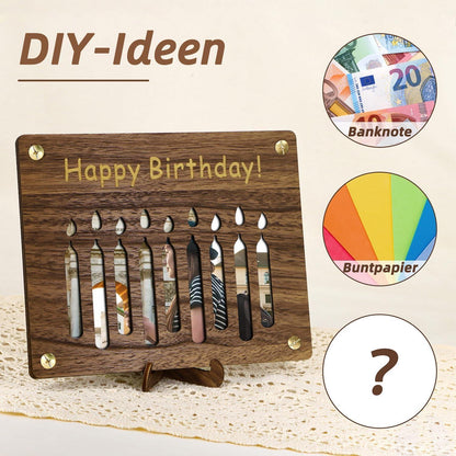 Giftota Money Gift Birthday - Wooden Happy Birthday
