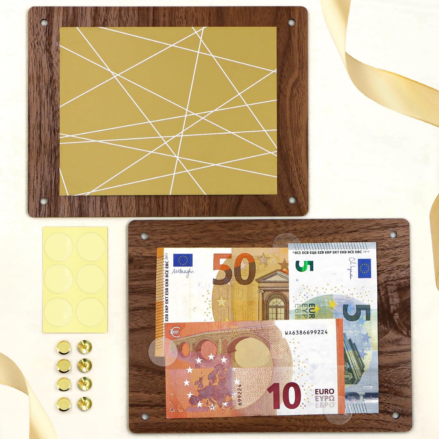 Geldgeschenke Geburtstag Holz Verpackung Geburtstagskarte