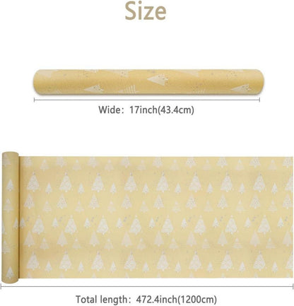 Weihnachtsgeschenkpapierrolle Kraftpapier Sterne