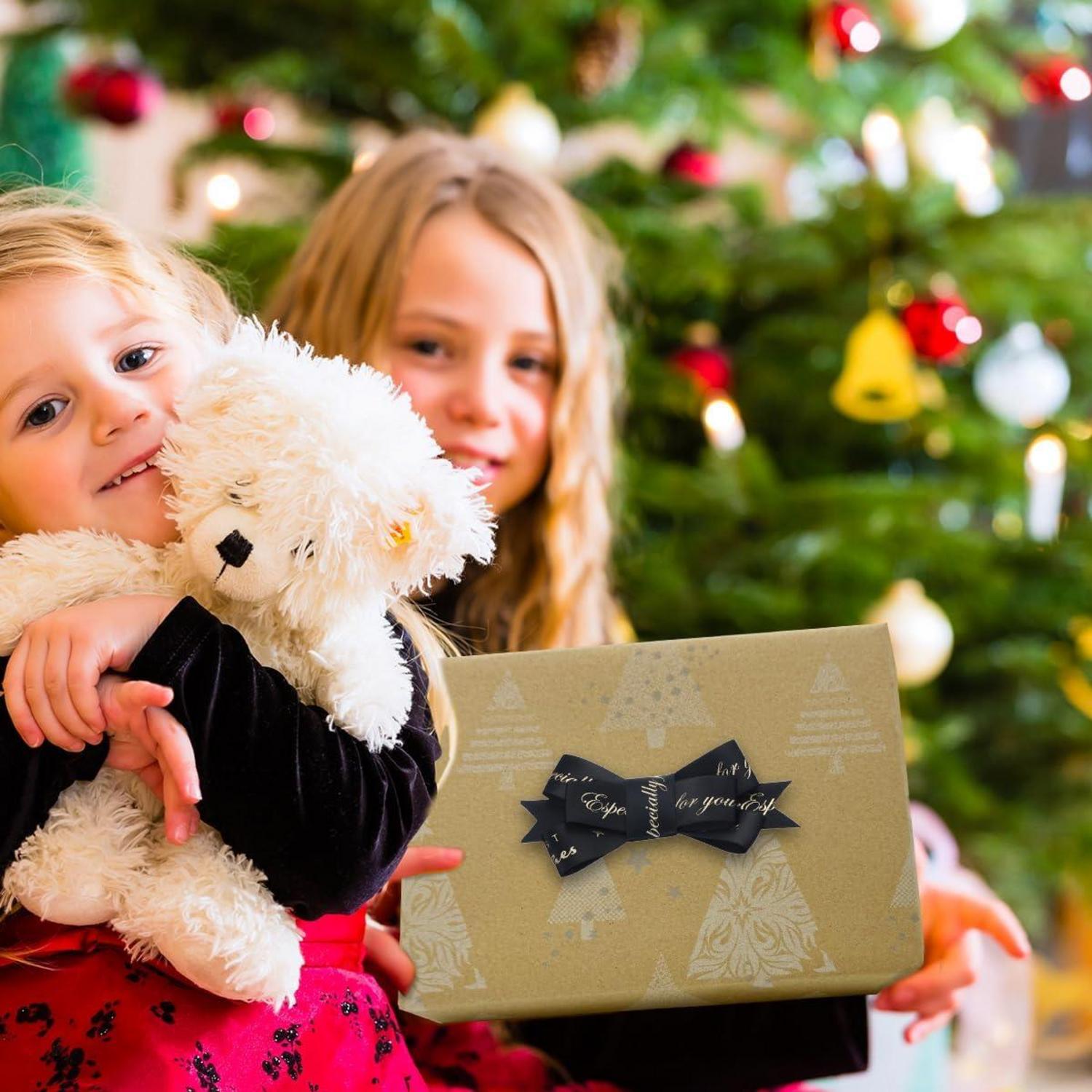Weihnachtsgeschenkpapierrolle Kraftpapier 43 cm x 20 m Sternen