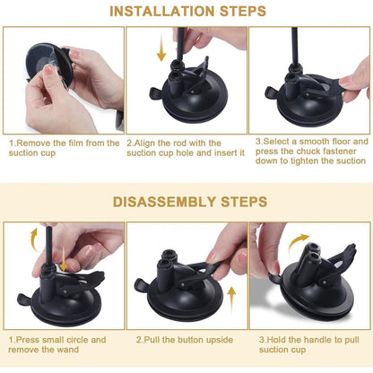 Interaktives Katzenspielzeug mit Feder und Saugnapf