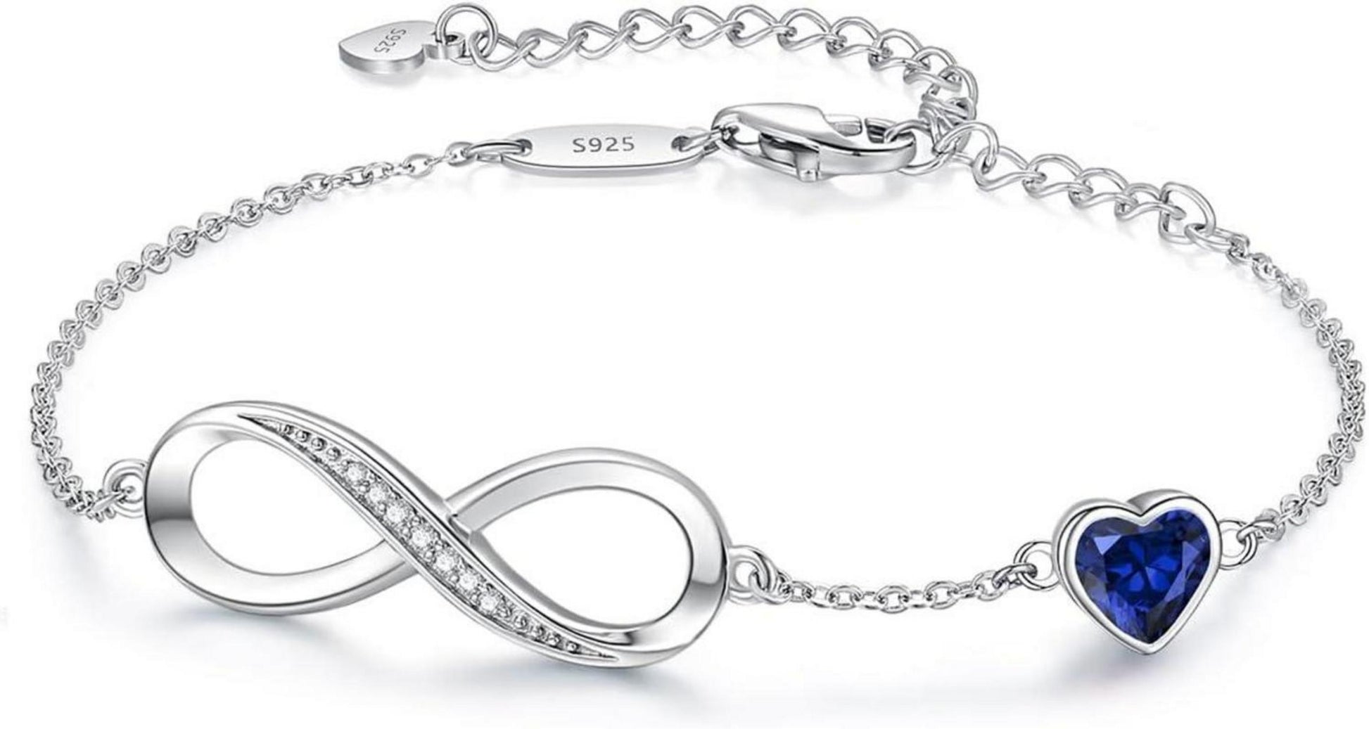 Louisa Secret Infinity Armband 925 Silber Damen Unendlichkeit Herz