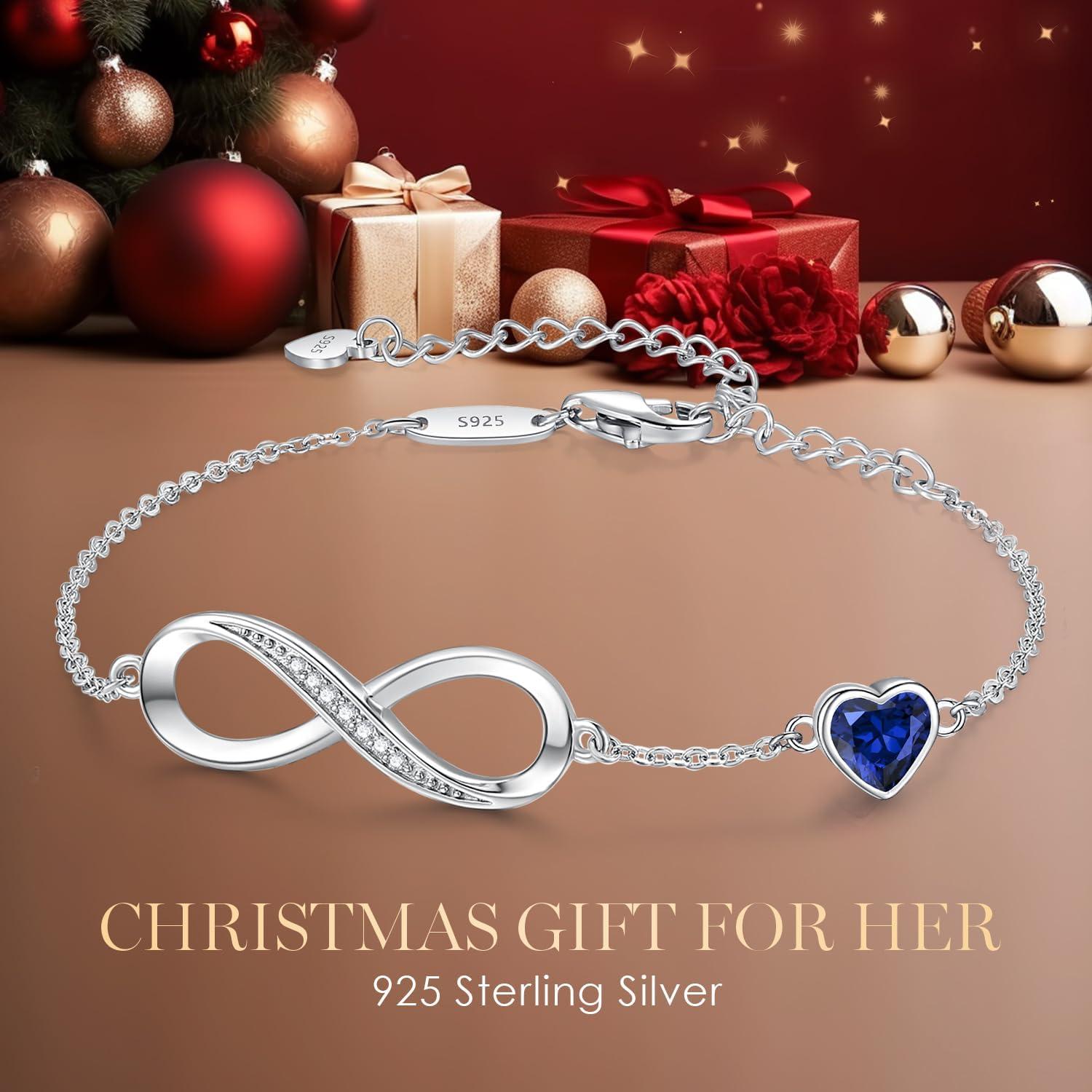 Louisa Secret Infinity Armband 925 Silber Damen Unendlichkeit Herz