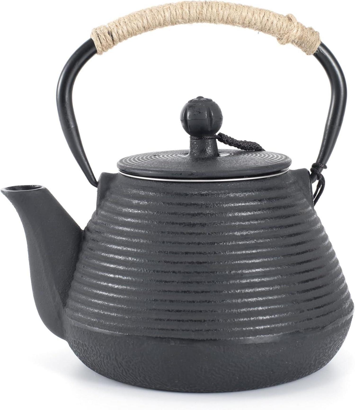 Emaillierte Teekanne aus Gusseisen 600ml für