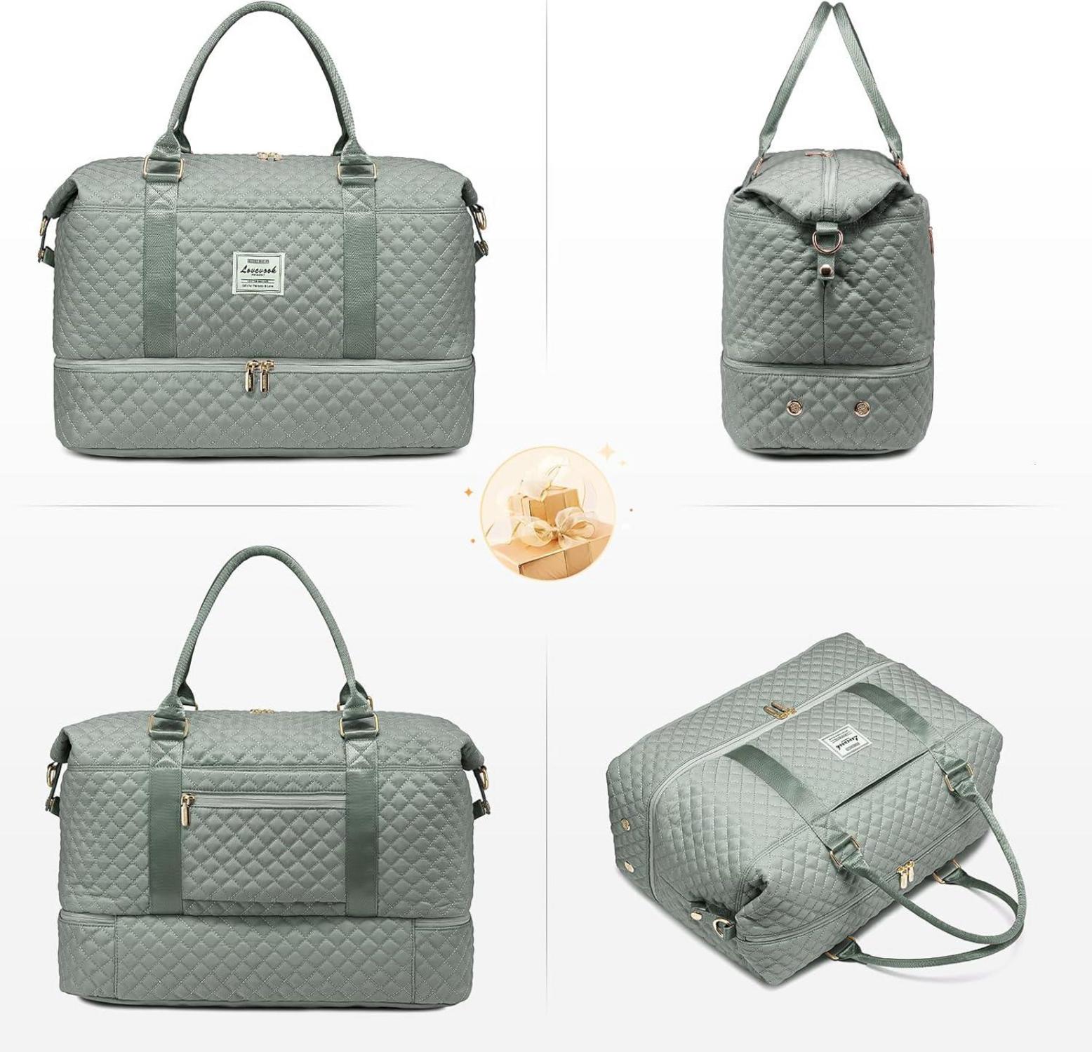 LOVEVOOK Sporttasche Reisetasche Damen Groß Weekender Travel Duffle Bag Handgepäck Wasserdicht Gym Camping