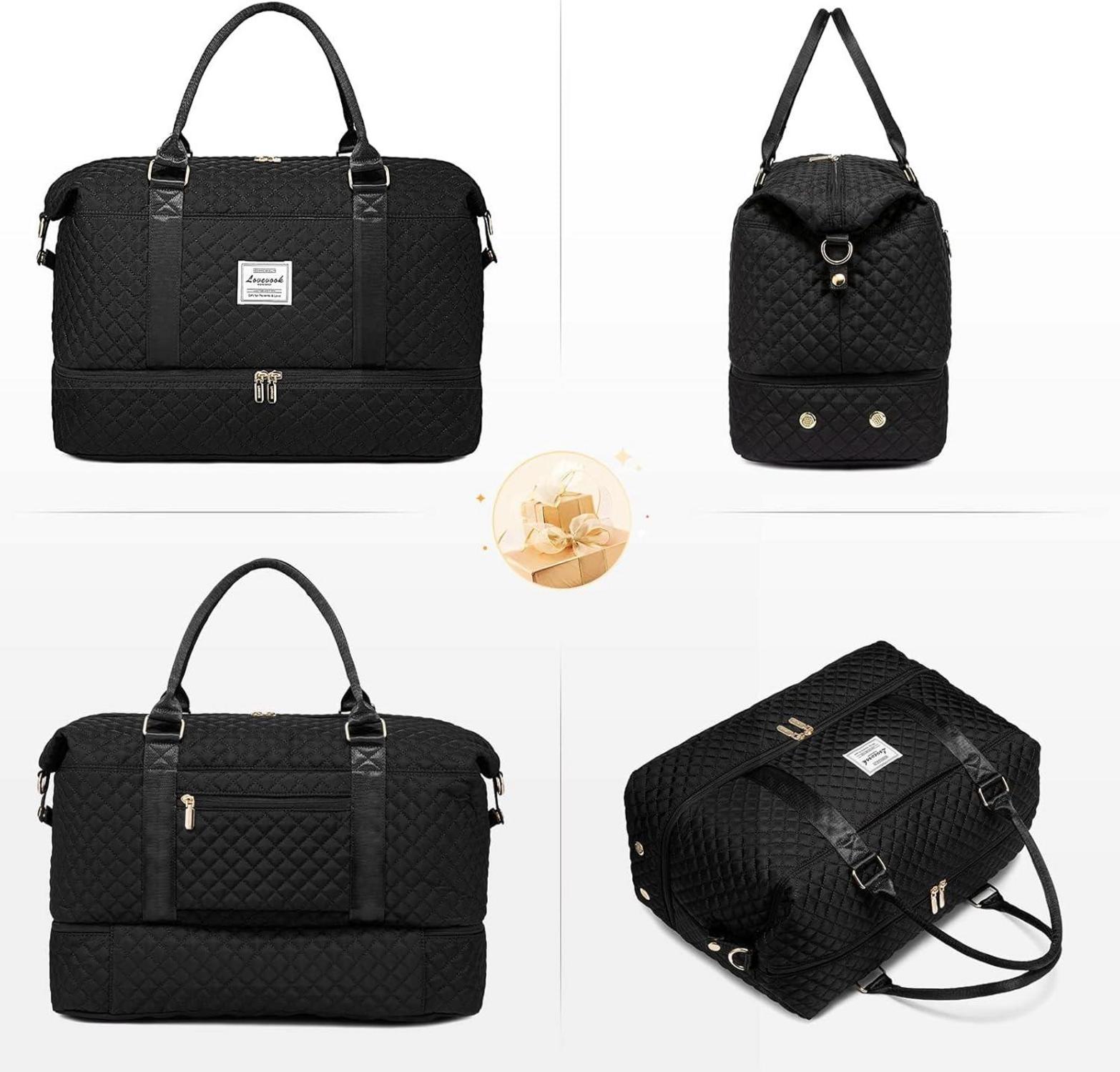 LOVEVOOK Damen Reisetasche Sporttasche Kosmetiktasche Handgepäck mit Schuhfach