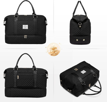 LOVEVOOK Damen Reisetasche Sporttasche Kosmetiktasche Handgepäck mit Schuhfach