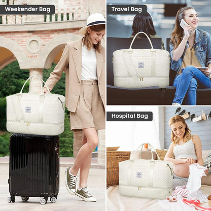 Sporttasche Damen Reisetasche Groß Weekender Travel inkl. Schuhfach