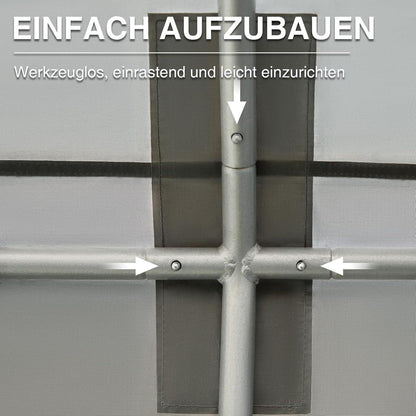 Gerätezelt 9.8m³ Wasserdichtes Geräteschuppen mit