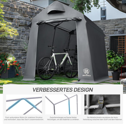 Wasserdichtes Gerätehaus mit Belüftungsöffnungen 190x230x225cm