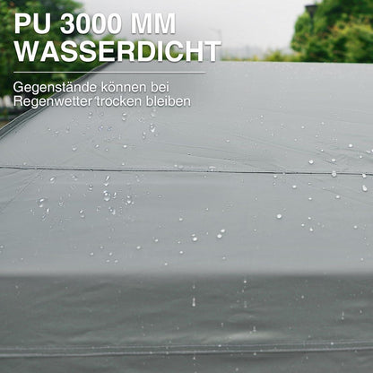 Gerätezelt 190x230x225cm mit Belüftung, wasserdicht, Fahrradgarage, Grau